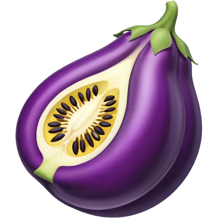 brinjal with small cut piece  emoji