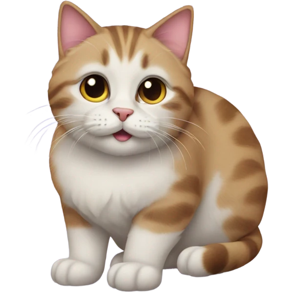 Cat with small paws emoji
