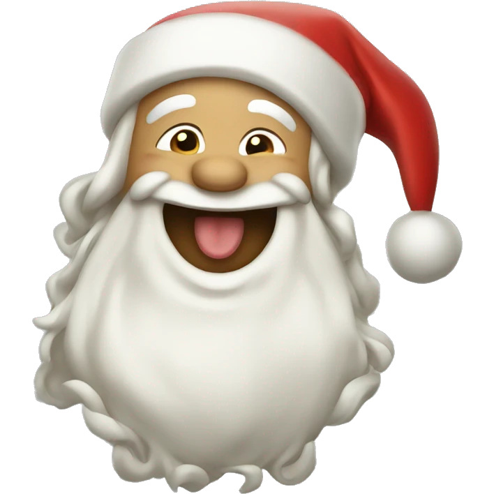 Laughing Santa  emoji