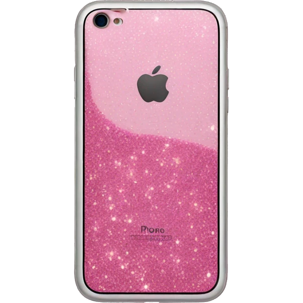 Pink glitter IPhone  emoji