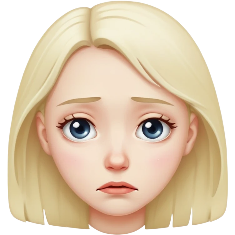 sad girl emoji