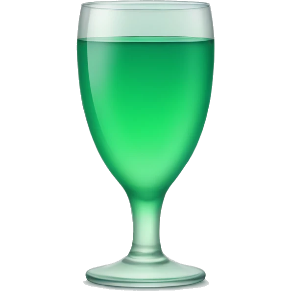 green water glass emoji