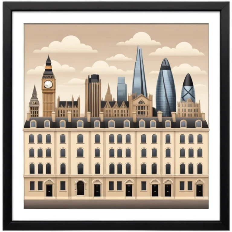 london in browns and beige not in a picture frame  emoji