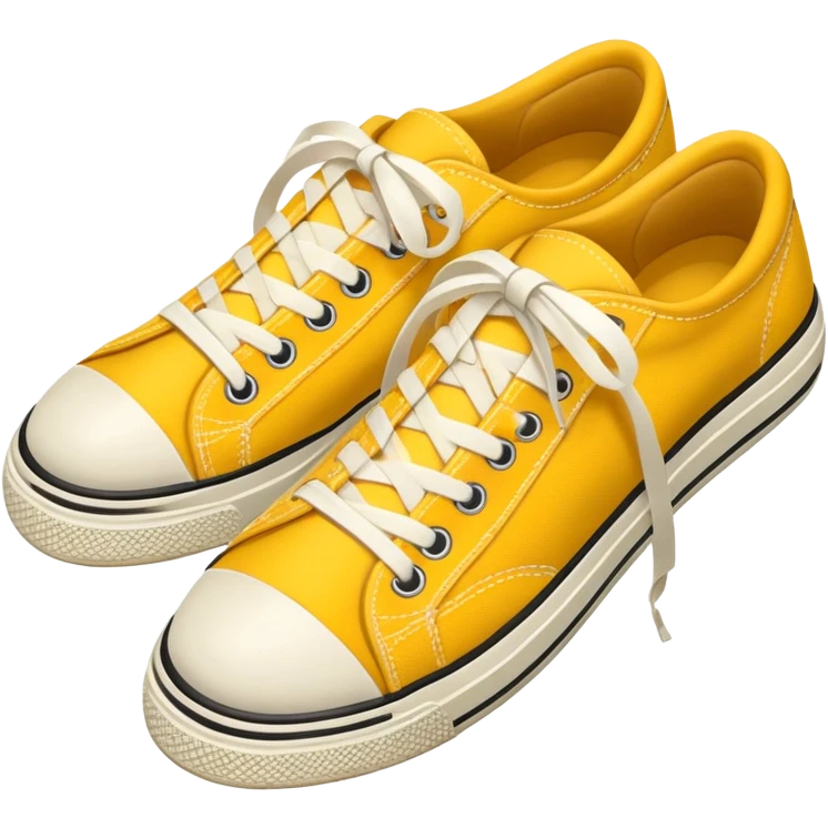 Sneakers (top view) – yellow, the width and height of image must be equal in size emoji