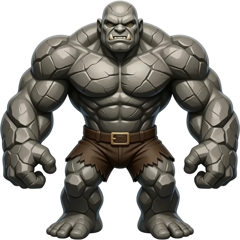 Lighting rock golem emoji