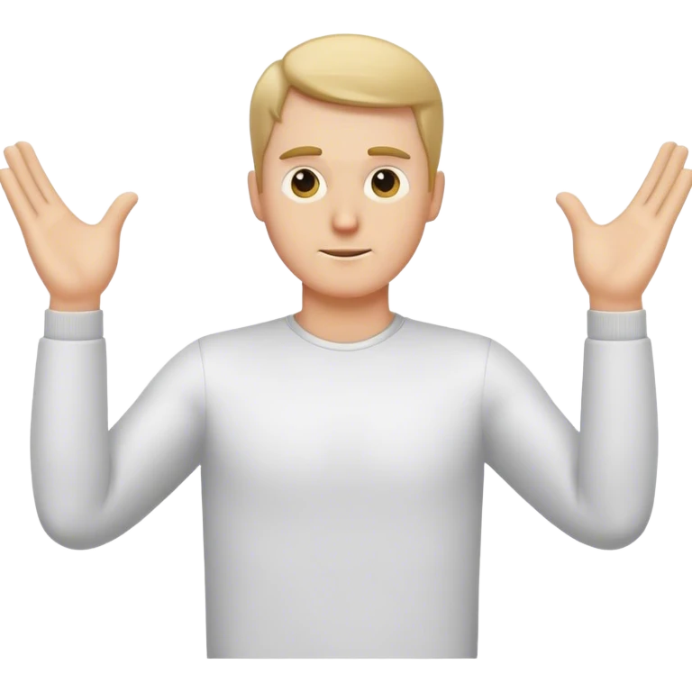 T-pose white guy emoji