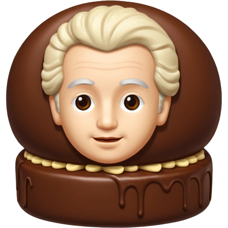 half of mozart kuglen so you can see the inside emoji