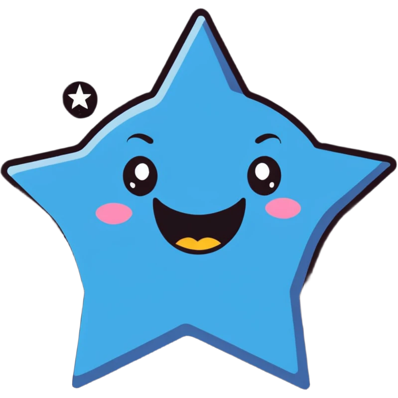 Excited face with big grin and stars in eyes emoji