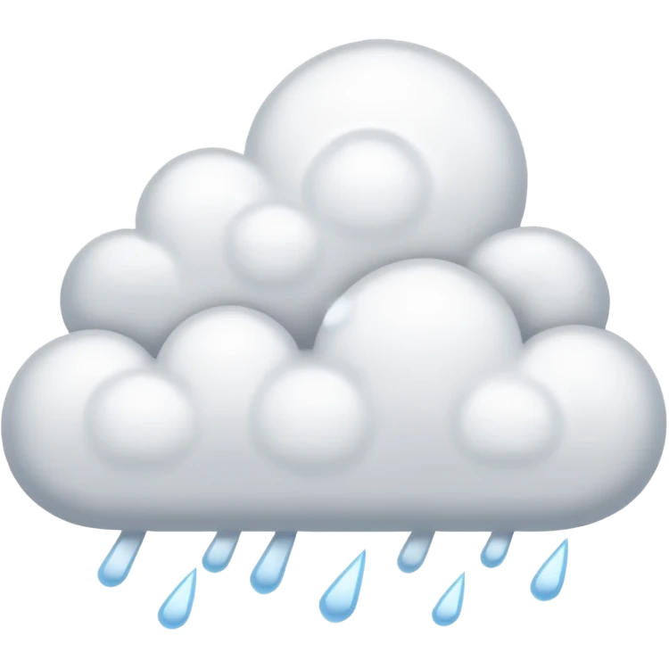 clouds with a lot of snow and thunder emoji