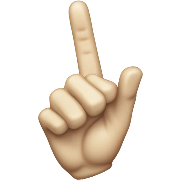 Middle finger made of diamonds emoji
