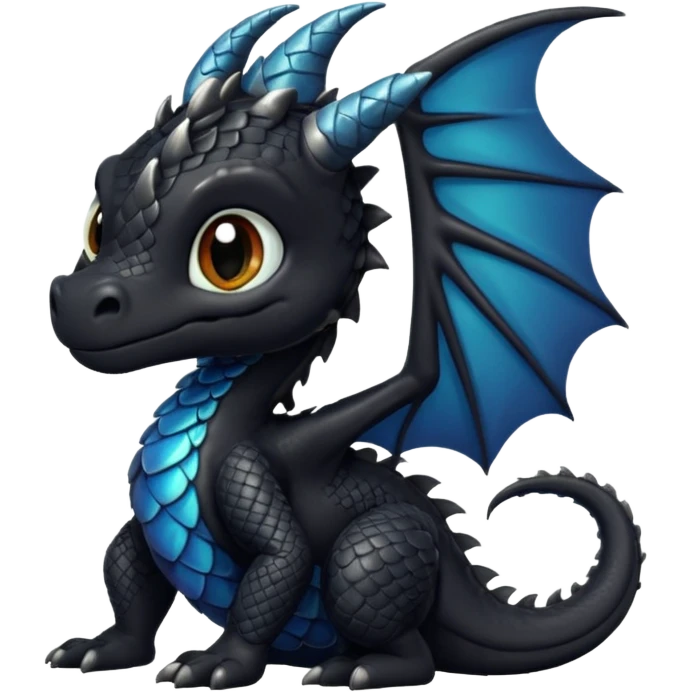 baby black dragon emoji