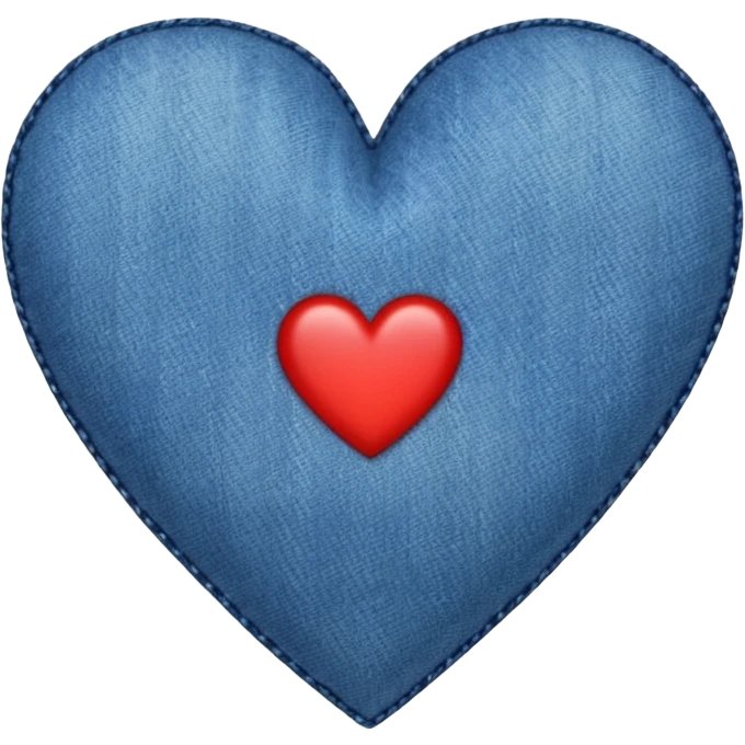 Denim heart emoji