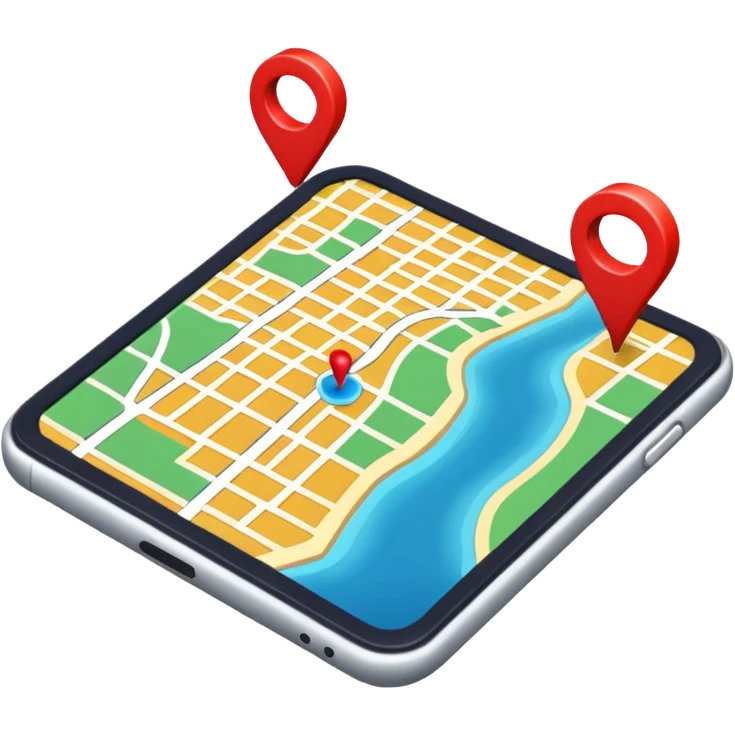 GPS map emoji