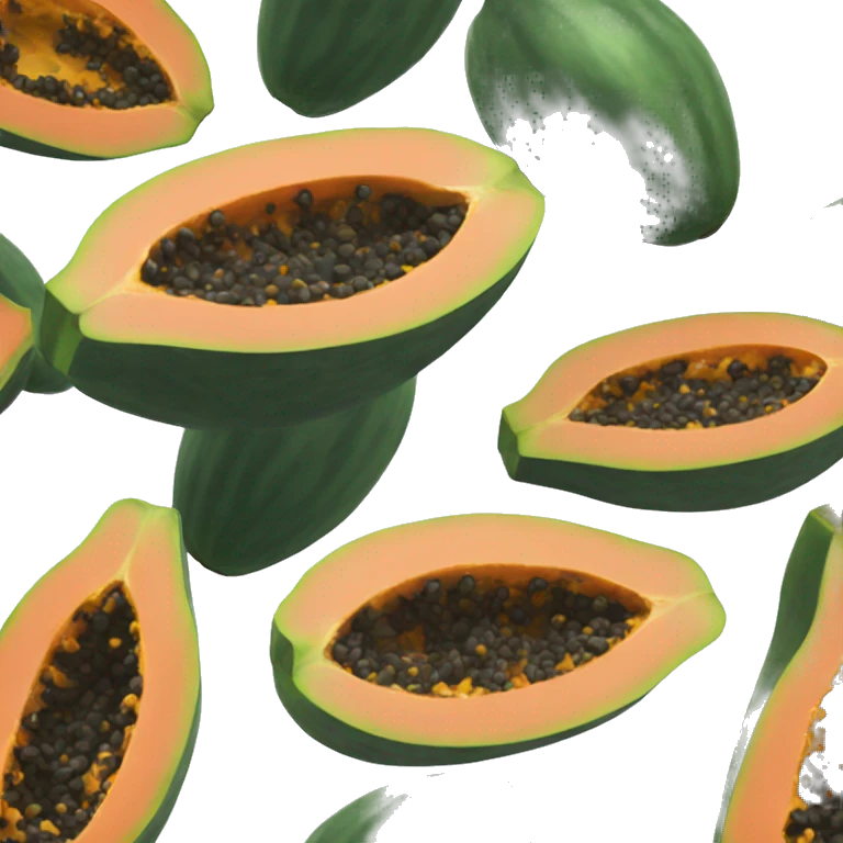 Papaya singular emoji