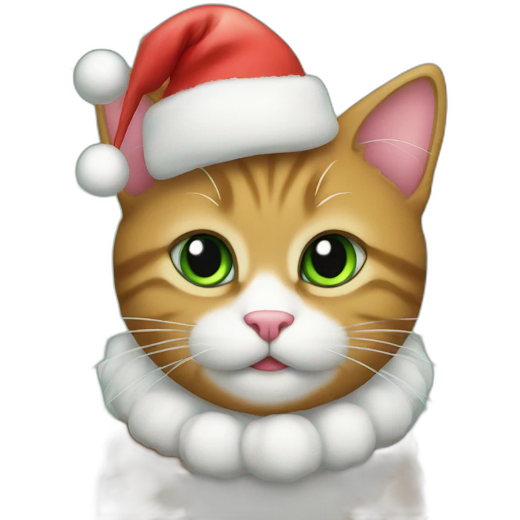 christmas kitty emoji