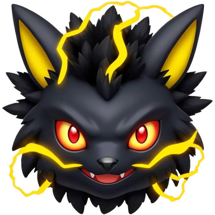 Elemental Dark-type-Electric-type natural Pokémon-Fakémon-creature emoji