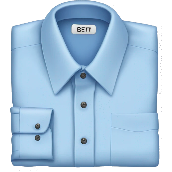 blue button down dress shirt emoji