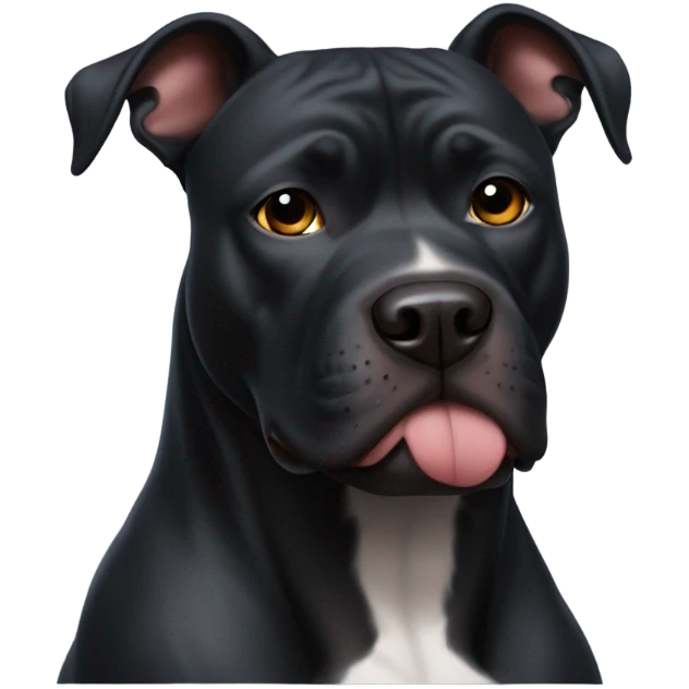 Black pittbull emoji