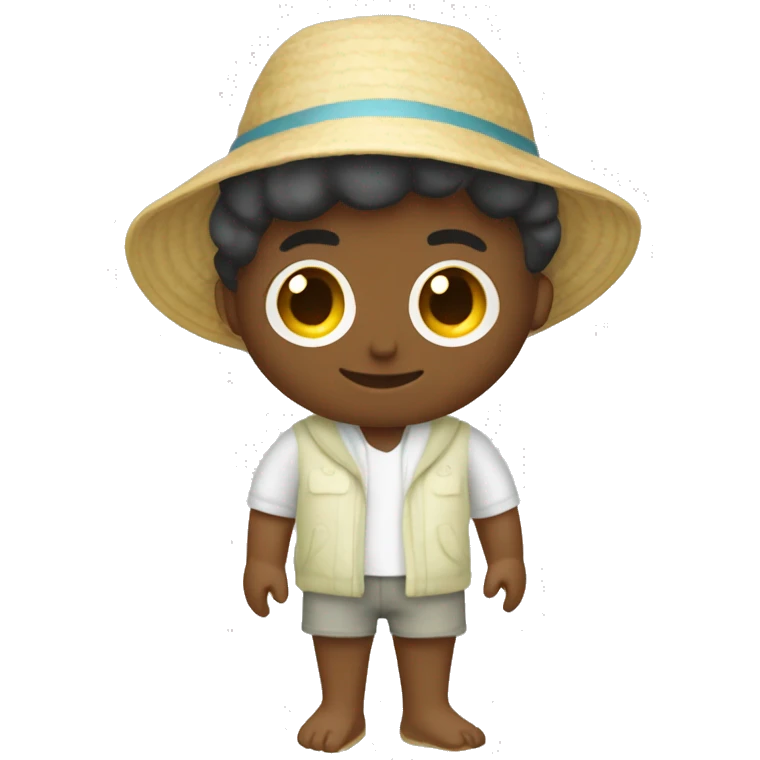A beach setting with a person dressed in a lightweight, translucent outfit, highlighting the fashion style suitable for warm weather. emoji