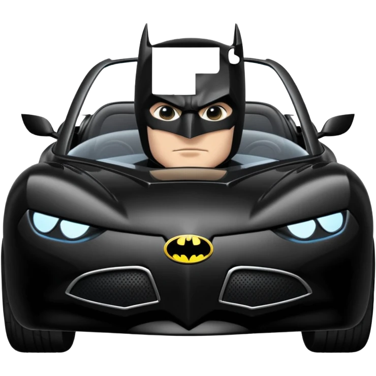 Batman in his car emoji