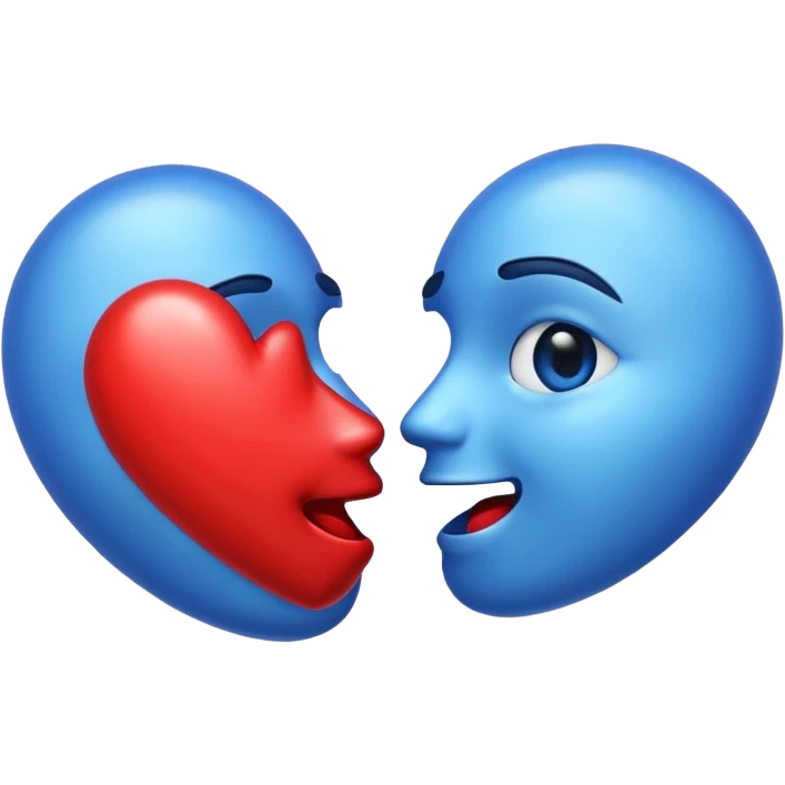 Generadme q el emoji esté 😘 en vez del corazón rojo sea este corazón 🩵 emoji
