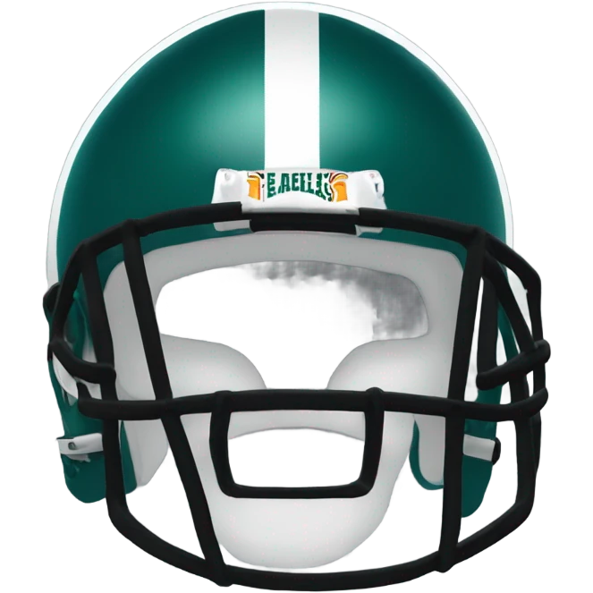 Philadelphia Eagles green football helmet  emoji
