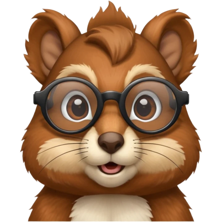 squirrel with meta glasses emoji