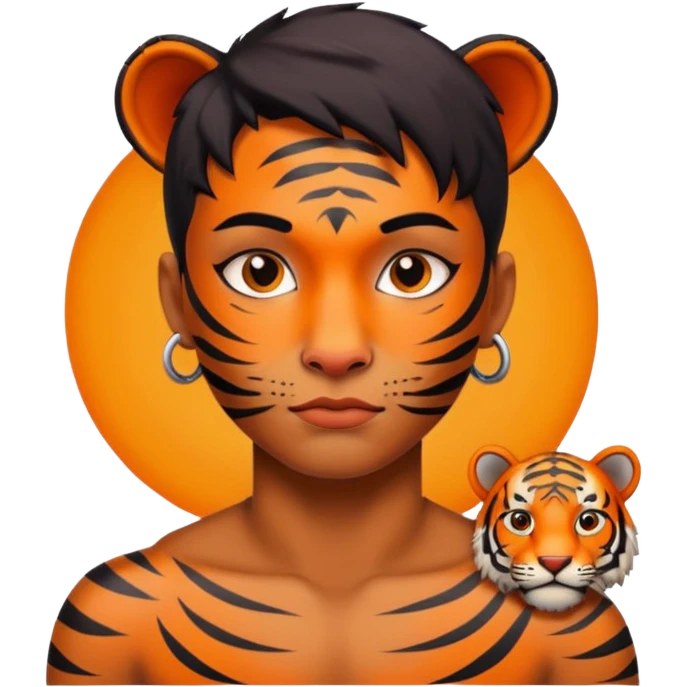 a tatoo tiger emoji