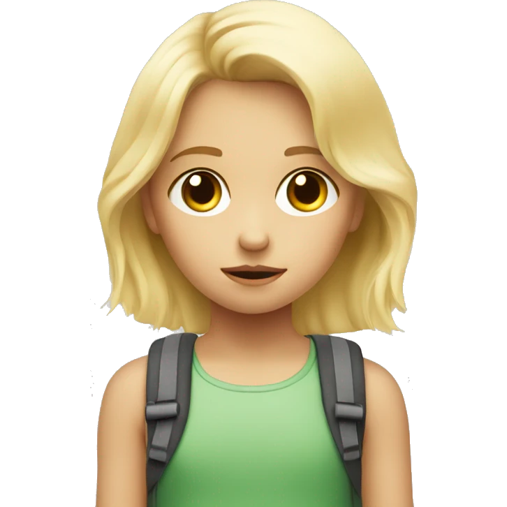 blonde child does not give a toy to another sad blonde child emoji