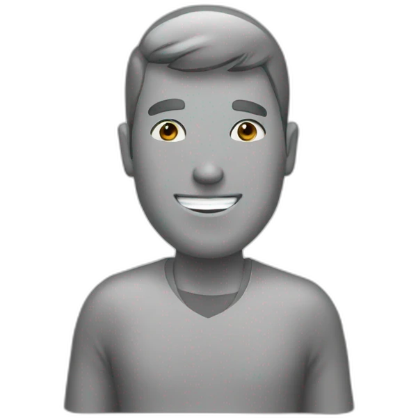 a guy saying hi emoji