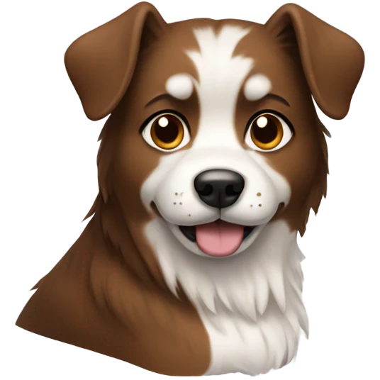 brown and white dog emoji