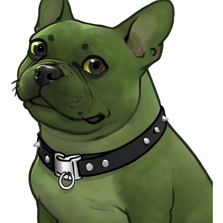 French bulldog with Rottweiler colors emoji