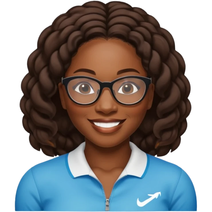 serina williams with glasses emoji