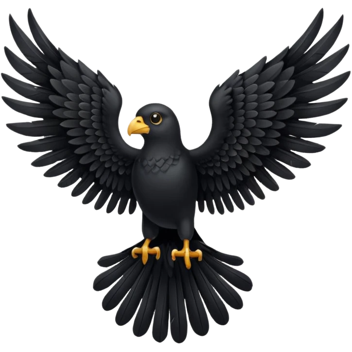 black wings emoji