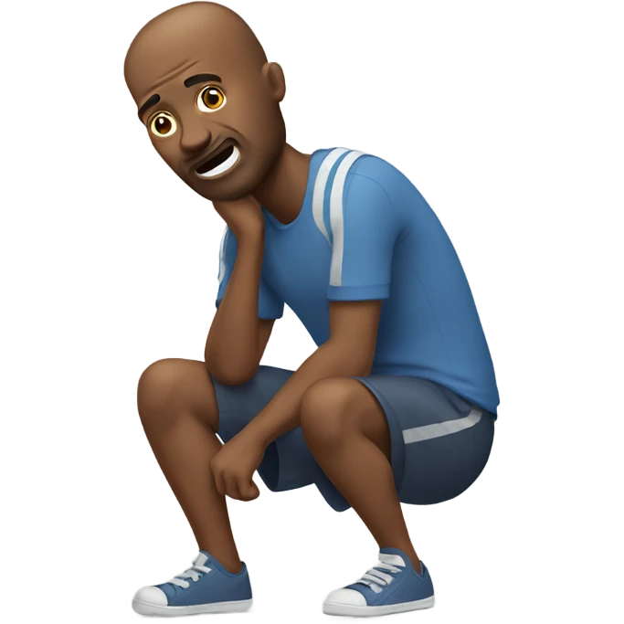 Man with broken knee emoji