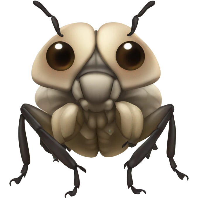 Bug with big eyes emoji