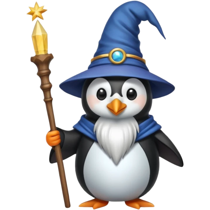 Penguin Wizard emoji