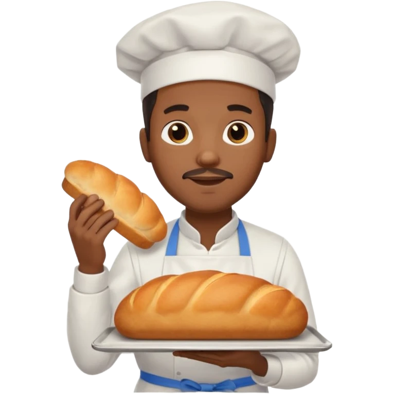 Street Baker black man  emoji