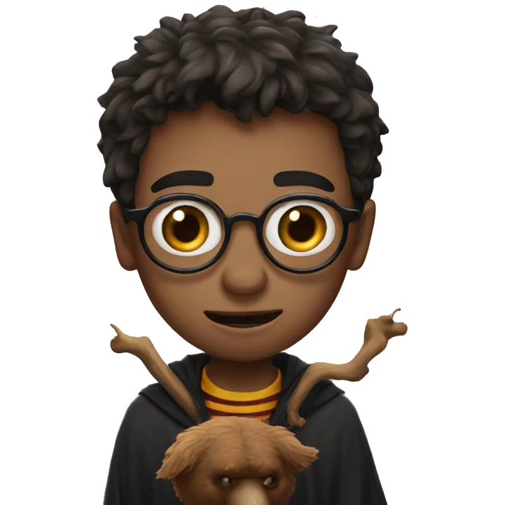 Harry Potter with a scarebear   emoji