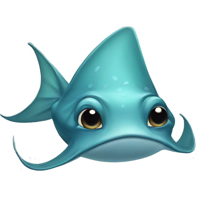 A cute stingray  emoji
