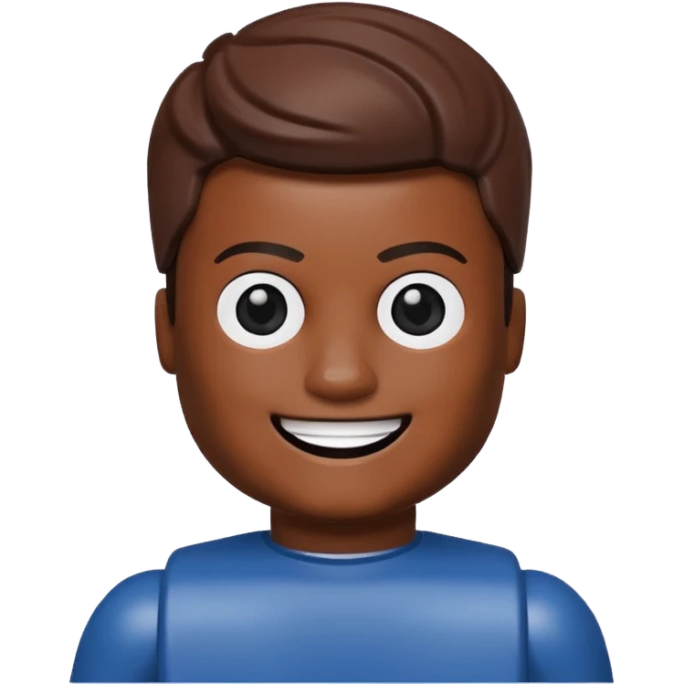  Black boy, Lego head emoji
