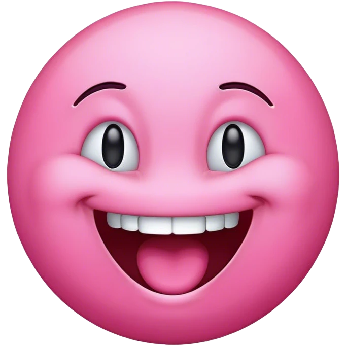 Pink laughing emoji emoji