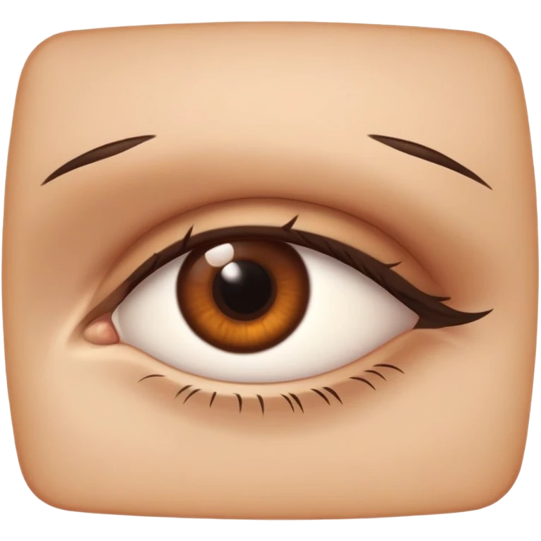 realistic brown eye emoji