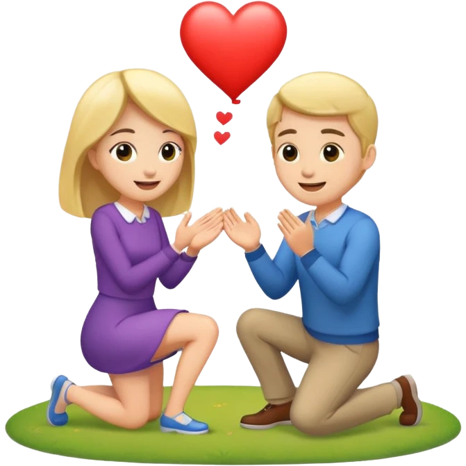 Wedding proposal emoji