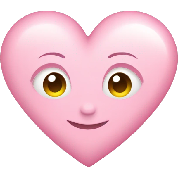 Super Light pink heart emoji