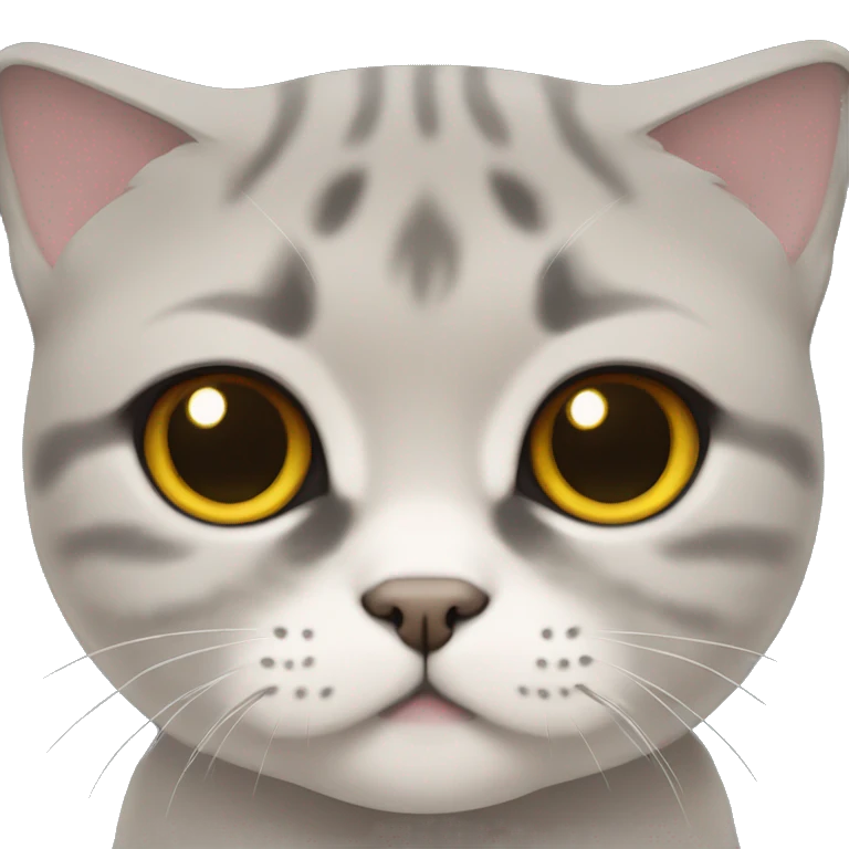 Scottish fold cat emoji