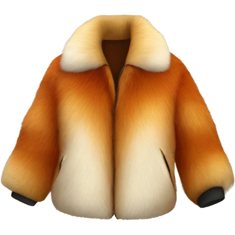 Red fox fur jackets  emoji