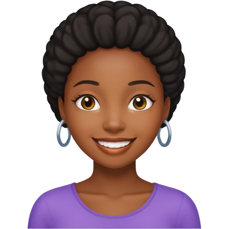 Black girl emoji