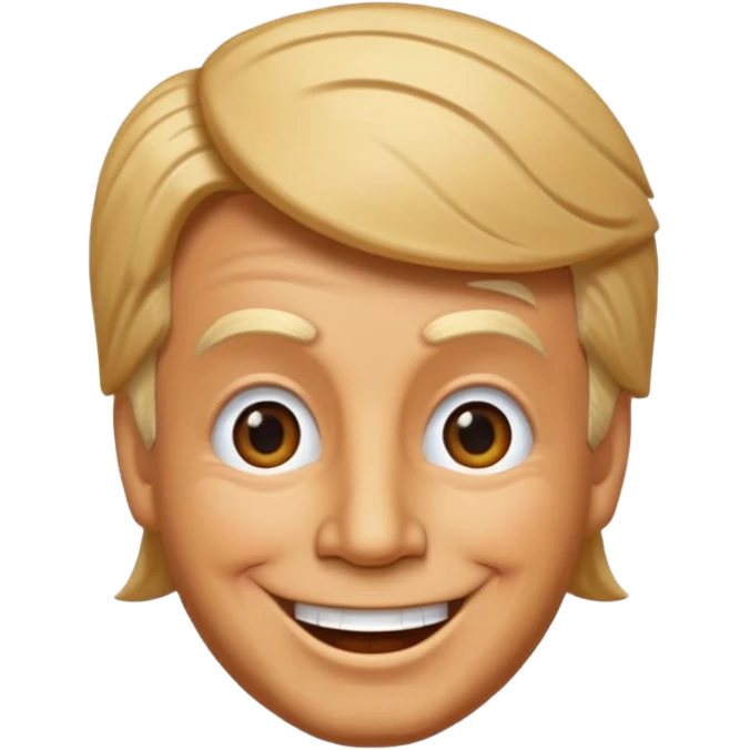 Pinocchio emoji with donald trump hair emoji