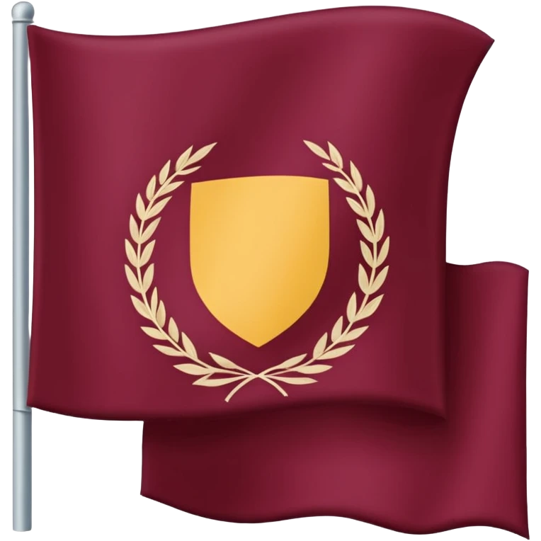 Bandera color vino sin estrella emoji